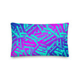 SoundMojo Retro Cassette Pattern Pillow