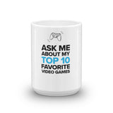 Top 10 Favorite Video Games Mug